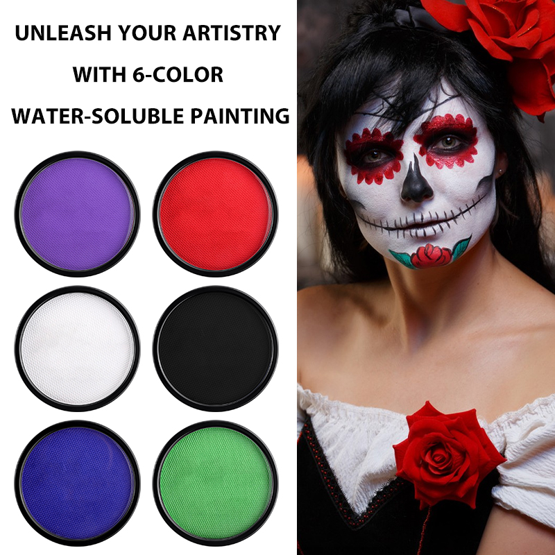 6 Colors Water Activated Face  - đánh giá và giá Cosplay Prop Paint