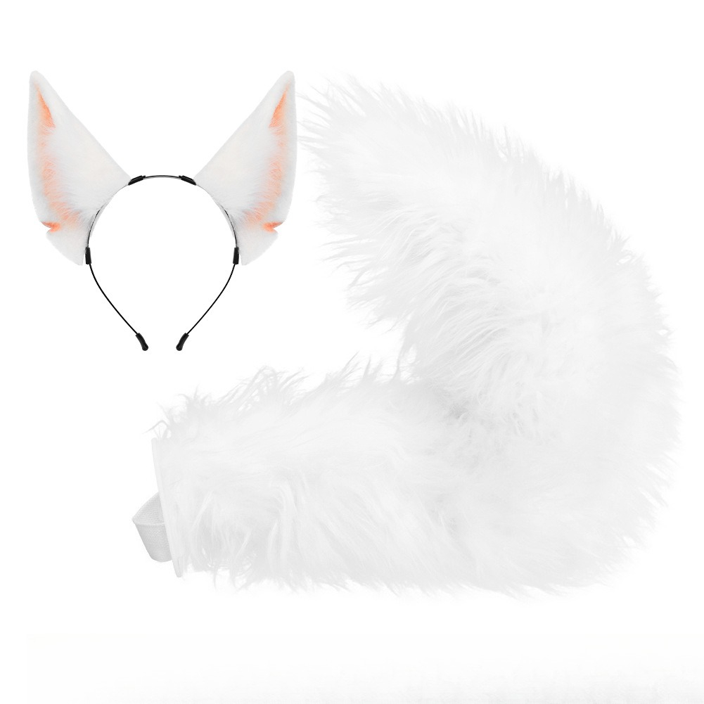 Tail Kemonomi Faux Fur Fox Ear - đánh giá và giá Cosplay Prop Kit
