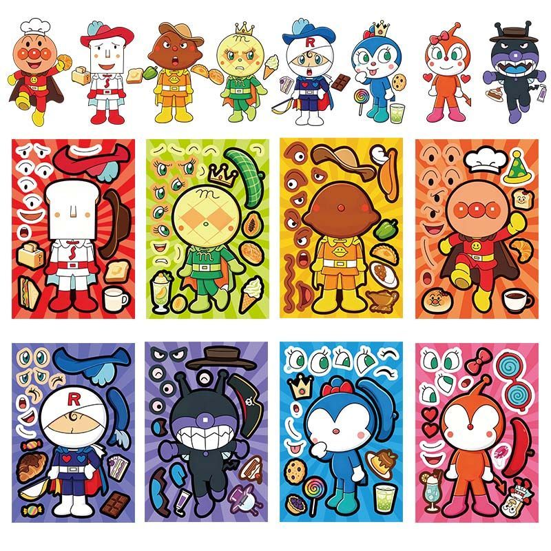 Anpanman collage stickers, cut - đánh giá và giá Cosplay Prop Diy