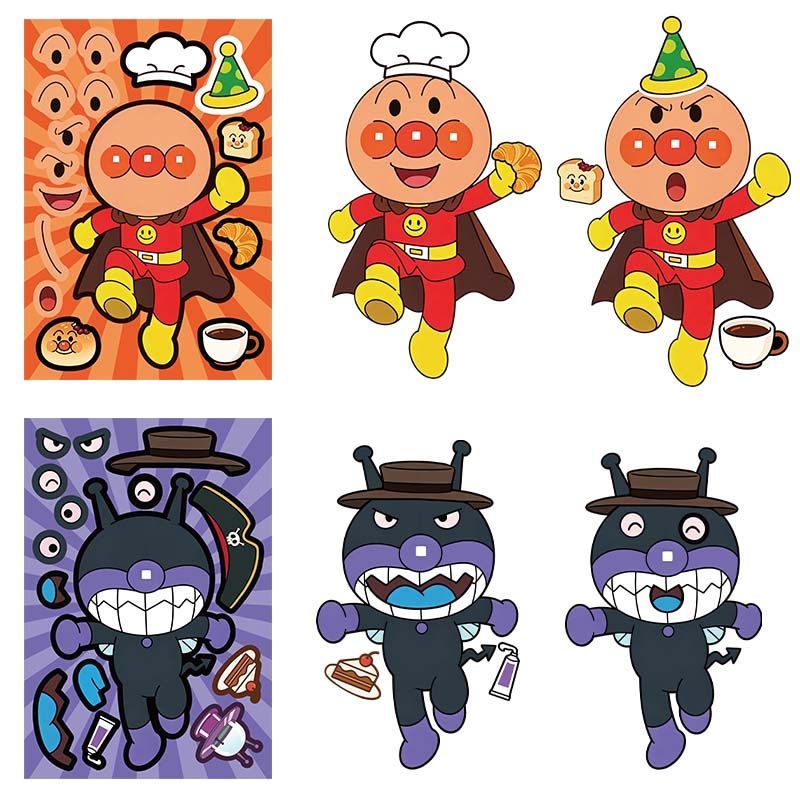 Anpanman collage stickers, cut - đánh giá và giá Cosplay Prop Diy
