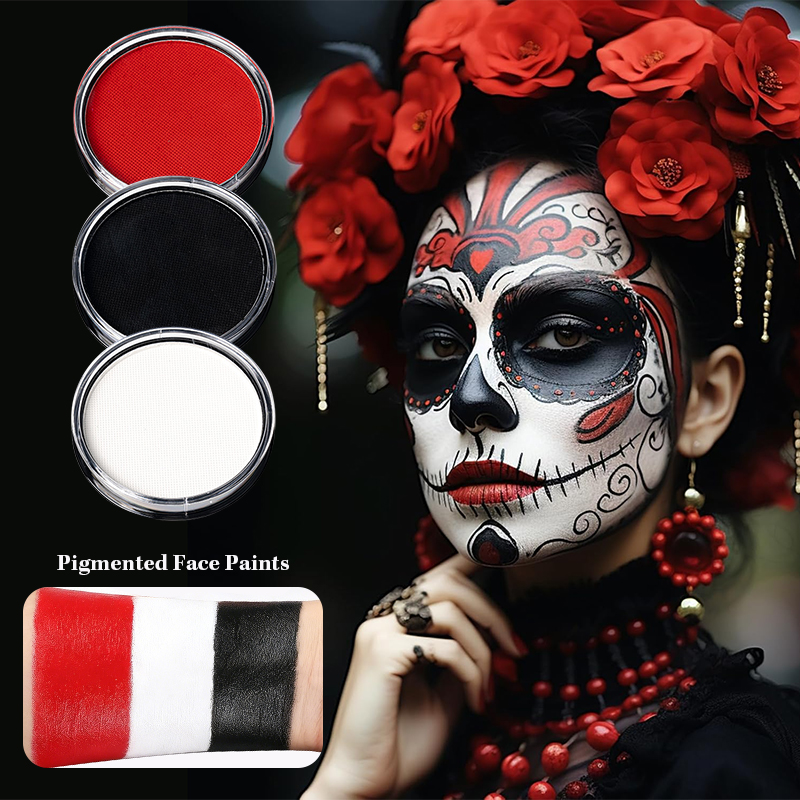 3pcs Black White Red Water‑Bas - đánh giá và giá Cosplay Prop Paint