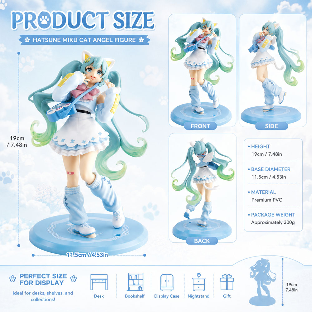 Hatsune Miku Cat Angel Figure  - đánh giá và giá Good Smile Company Pop Up Parade