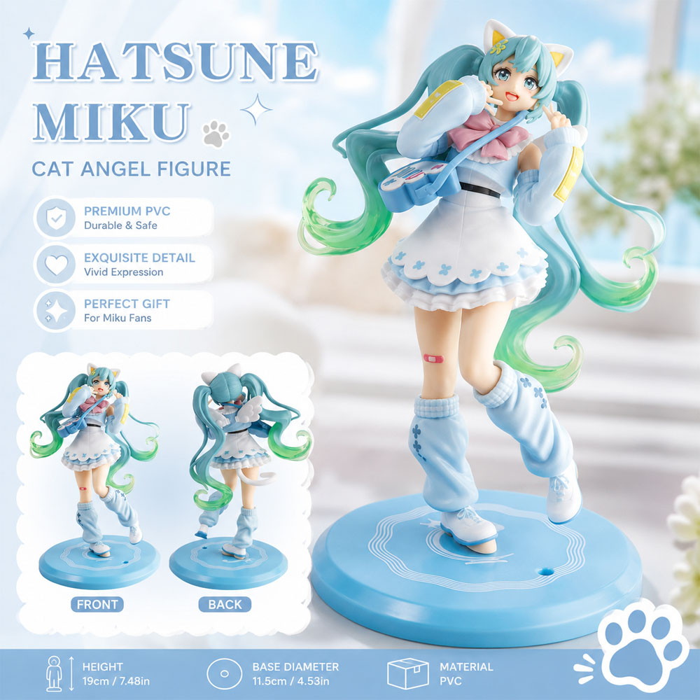 Hatsune Miku Cat Angel Figure  - đánh giá và giá Good Smile Company Pop Up Parade
