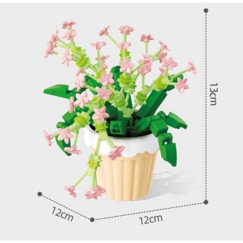Building Block Potted Flower M - đánh giá và giá Cosplay Prop Building